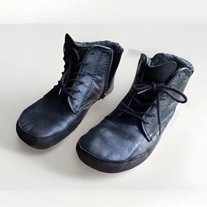 Tadeevo Men’s or Women's Classic Winter Black Lace-Up Zipper Ankle Booties